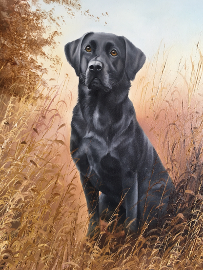 Black Labrador Dog | Diamond Painting