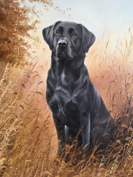 Black Labrador Dog | Diamond Painting
