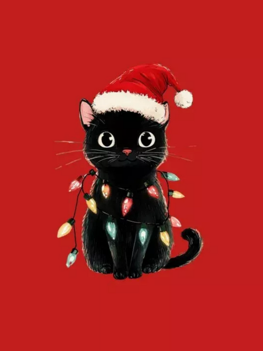 Christmas cat | Diamond Painting