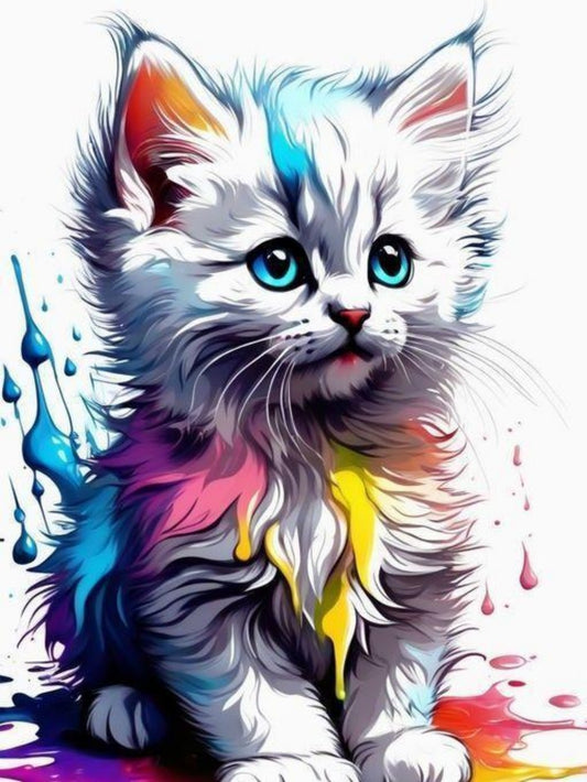 Colorful Cat | Diamond Painting