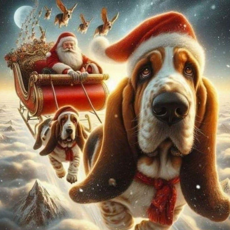 Christmas Dog | Diamond Painting