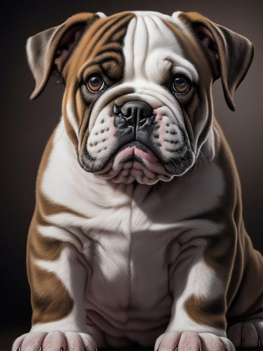 Dog English Bulldog | Diamond Painting