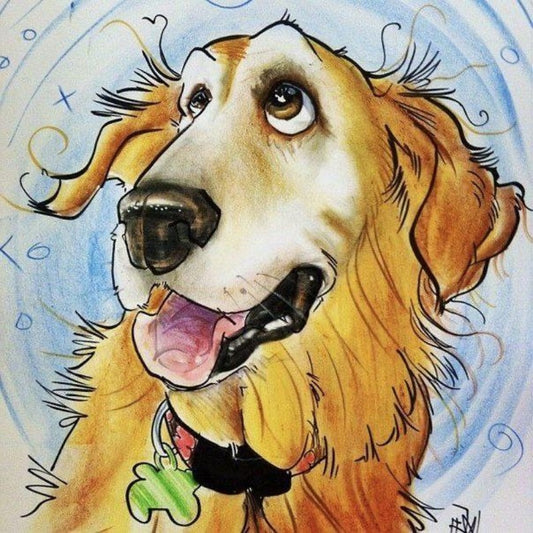 Golden Retriever Dog | Diamond Painting