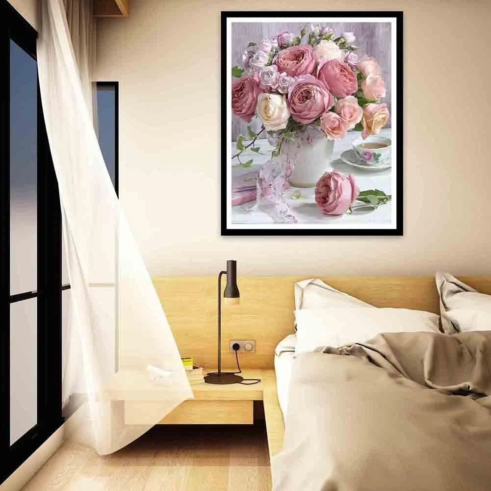 Pink Flower | Diamond Painting