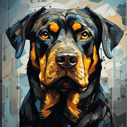 Rottweiler Dog | Diamond Painting
