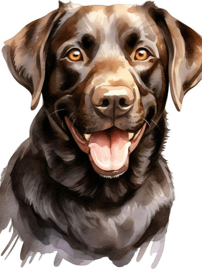 Chocolate Labrador Dog | Diamond Painting