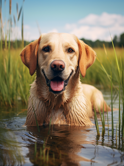 Yellow Labrador Dog | Diamond Painting