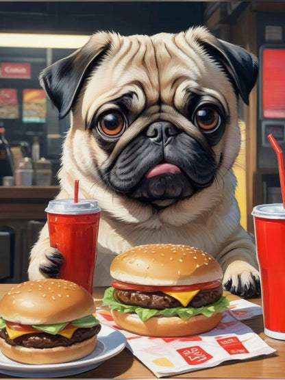 Dog Pug | Diamond Painting