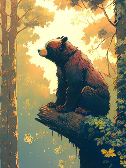 Brown Bear | Diamond Painting