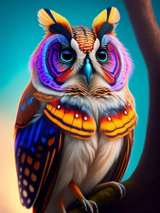 Colorful Owl | Diamond Painting