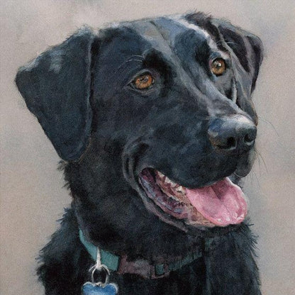 Black Labrador Dog | Diamond Painting