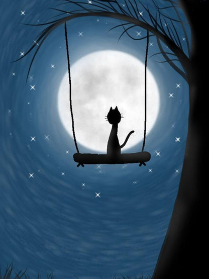 Midnight Cat | Diamond Painting