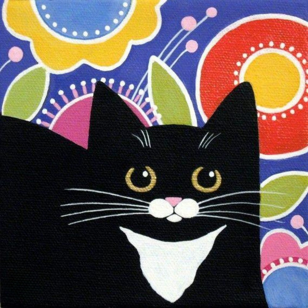 Tuxedo Cat  | Diamond Painting