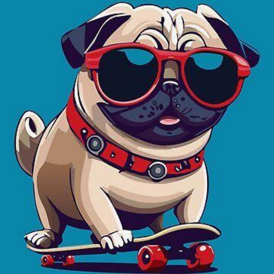 Dog Pug | Diamond Painting
