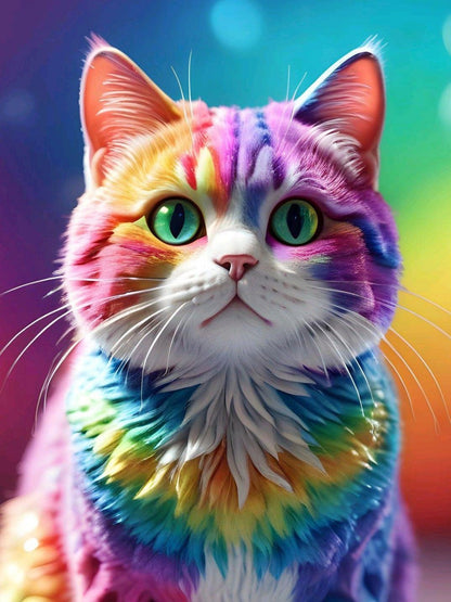 Colorful Cat | Diamond Painting