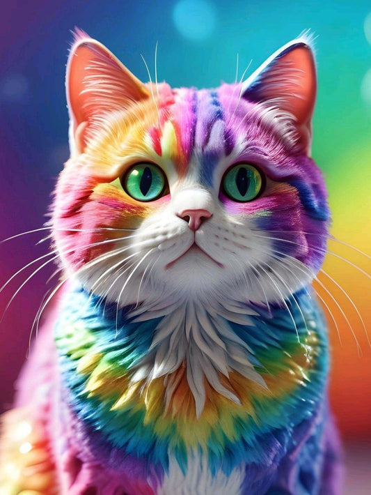 Colorful Cat | Diamond Painting