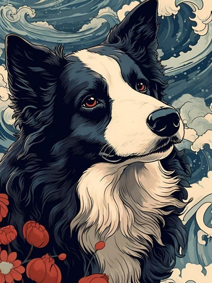 Dog Border Collie | Diamond Painting