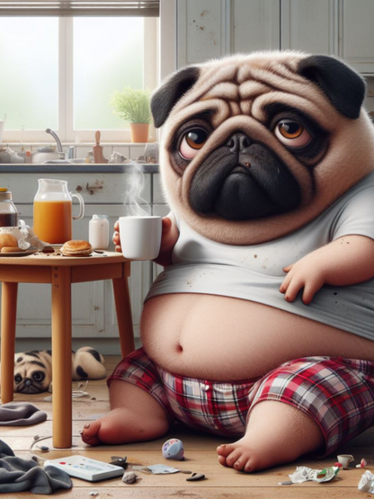 Dog Pug | Diamond Painting