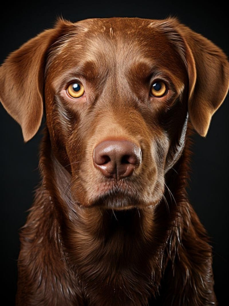 Chocolate Labrador Dog | Diamond Painting