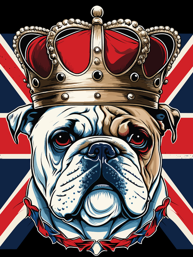 Dog English Bulldog | Diamond Painting