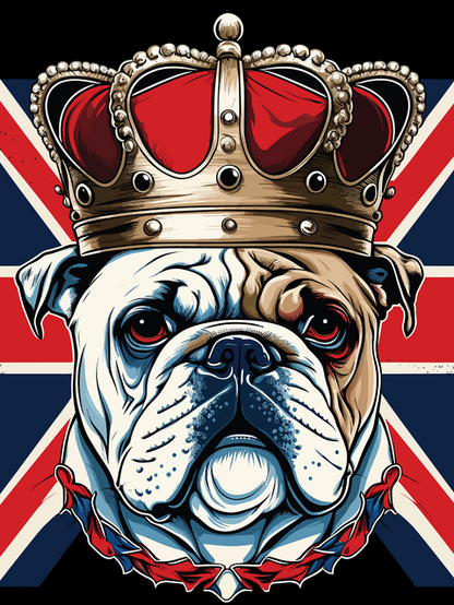 Dog English Bulldog | Diamond Painting