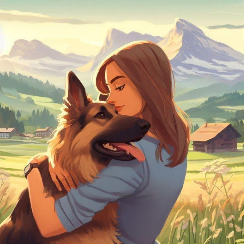 Dog German Shepherd | Diamond Painting