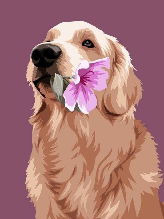 Golden Retriever Dog | Diamond Painting