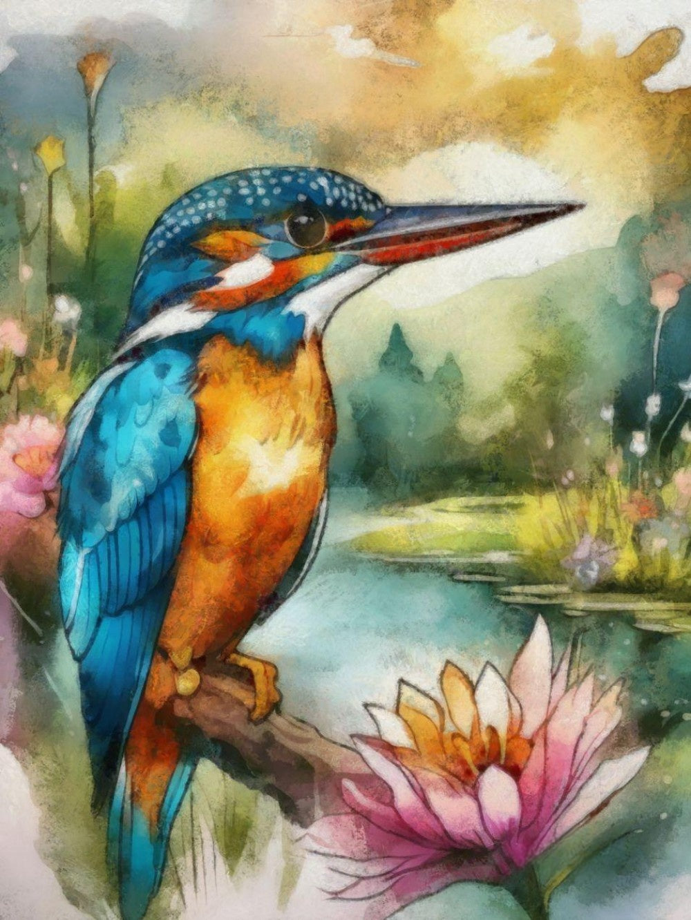 Kingfisher | Diamond Painting