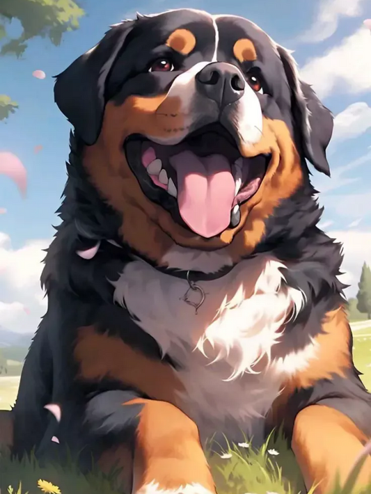 Bernese Mountain Dog | Diamond Painting