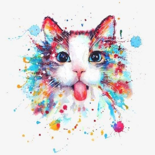 Colorful Cat | Diamond Painting