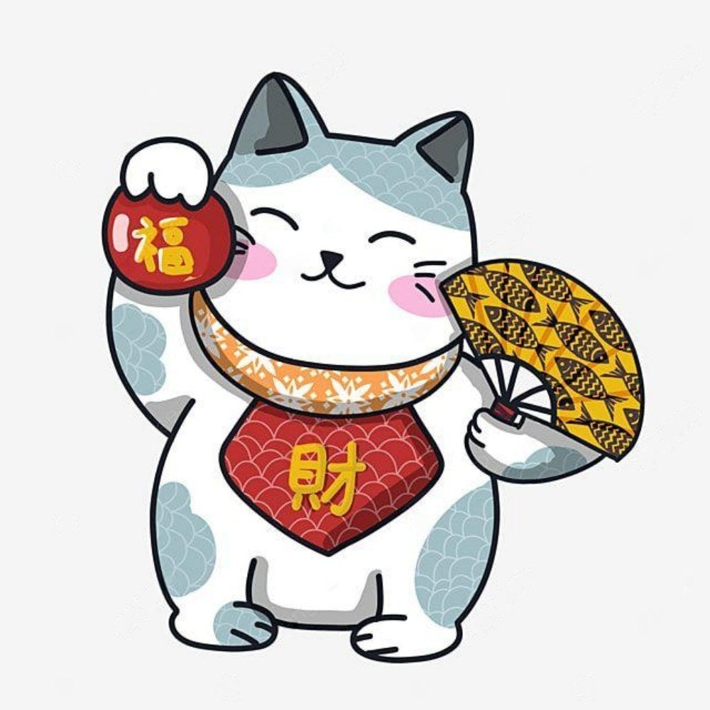 Bell Lucky Cat | Diamond Painting