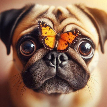 Dog Pug | Diamond Painting