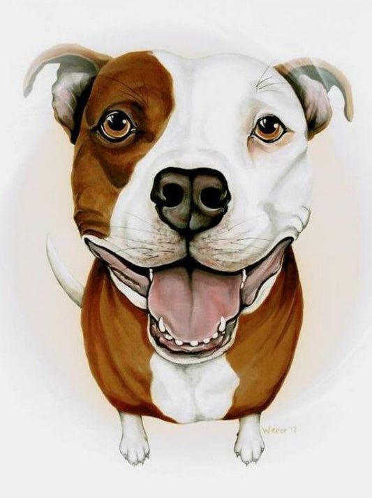English Bull Terrier Dog | Diamond Painting
