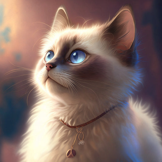 Bell Siamese Cat | Diamond Painting