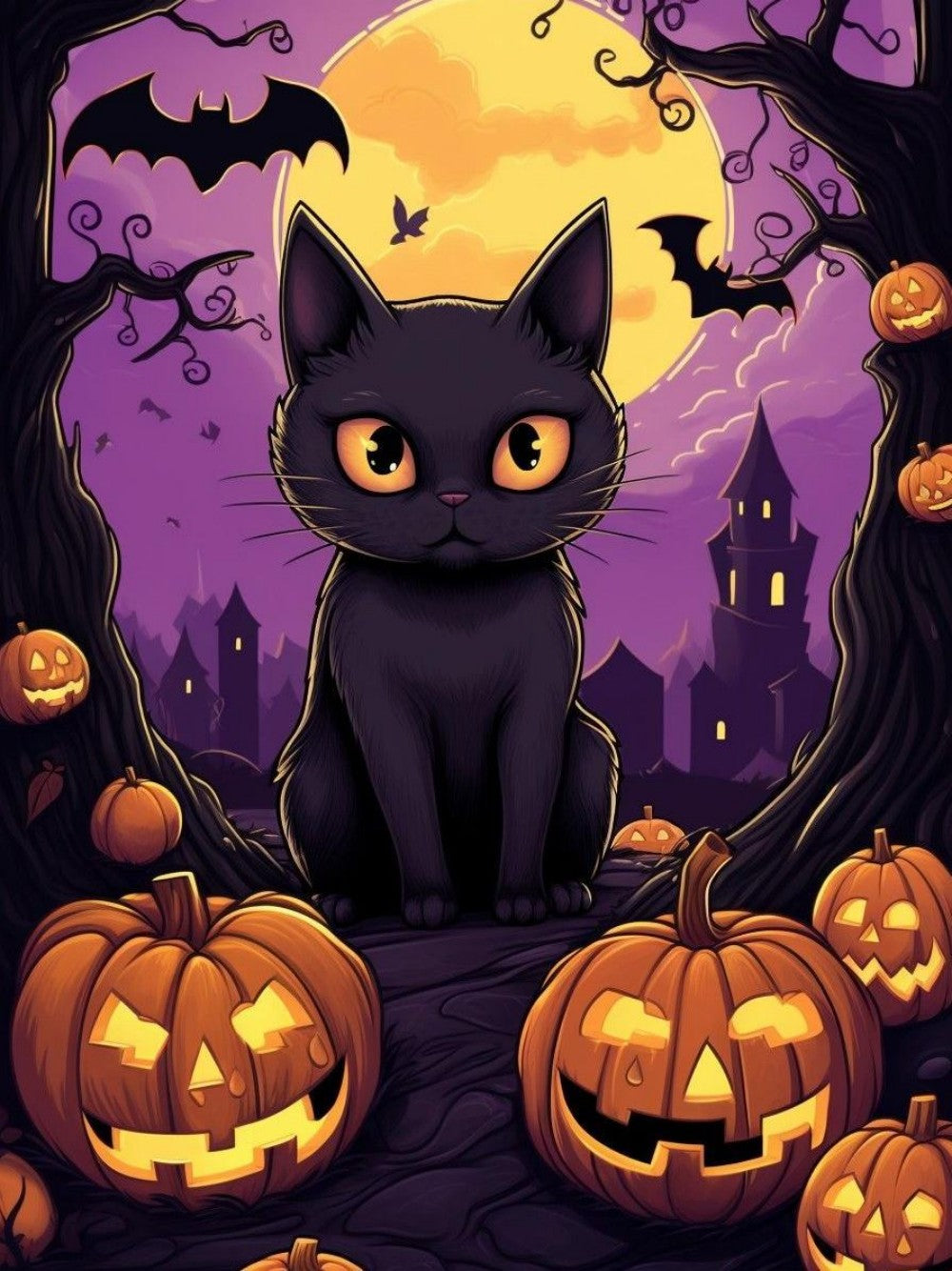 Halloween Cat | Diamond Painting