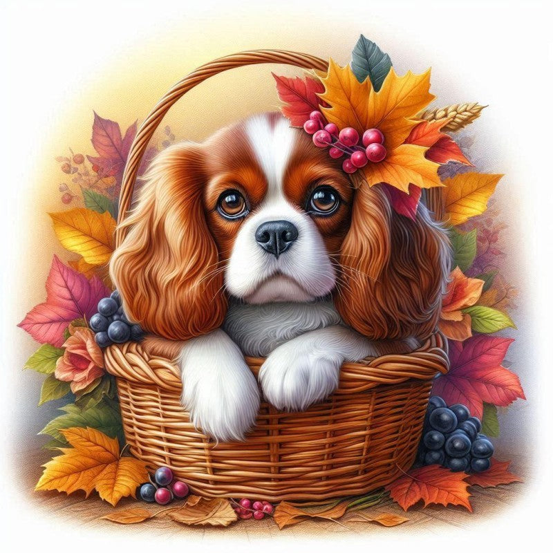 Brittany Spaniel Dog | Diamond Painting