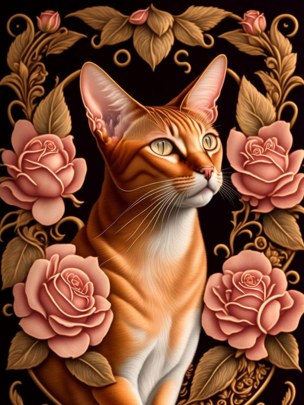 Abyssinian Cat | Diamond Painting