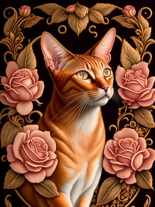 Abyssinian Cat | Diamond Painting