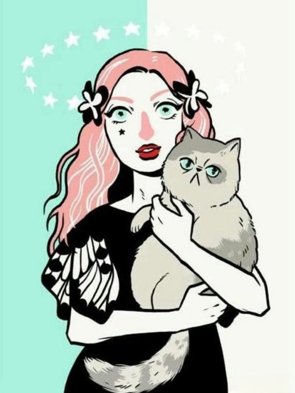 Cat Lady | Diamond Painting