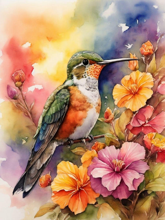 Birds and Flowers | Diamond Painting