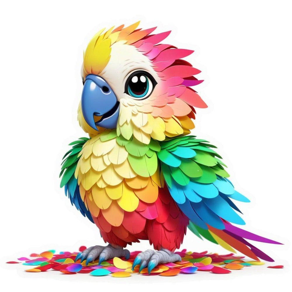 Rainbow Parrots | Diamond Painting