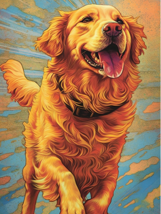 Golden Retriever Dog | Diamond Painting