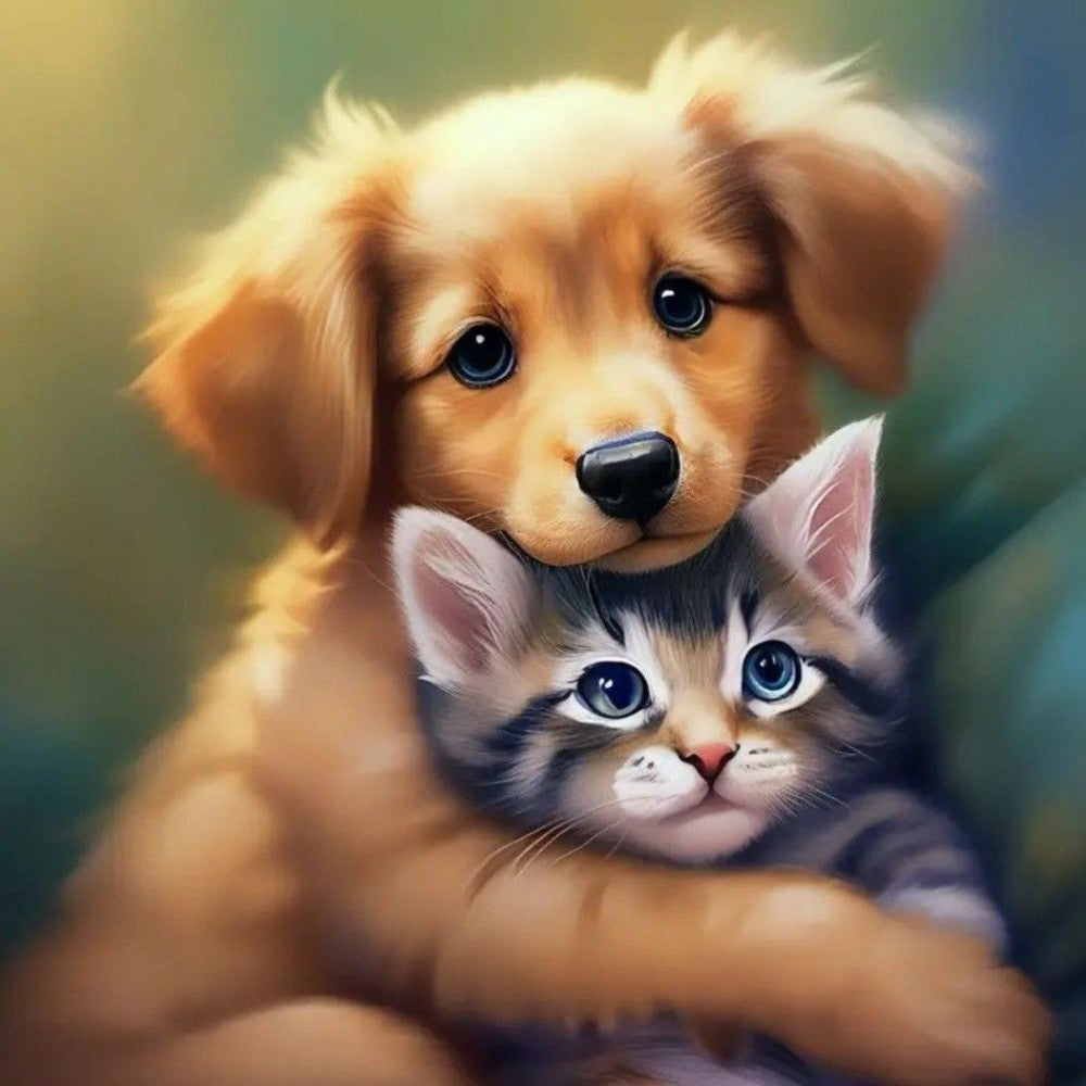 Cat and Dog | Diamond Painting