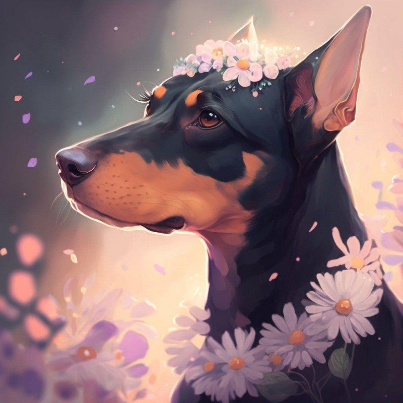 Dog Doberman | Diamond Painting