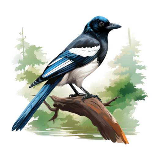 Magpie | Diamond Painting