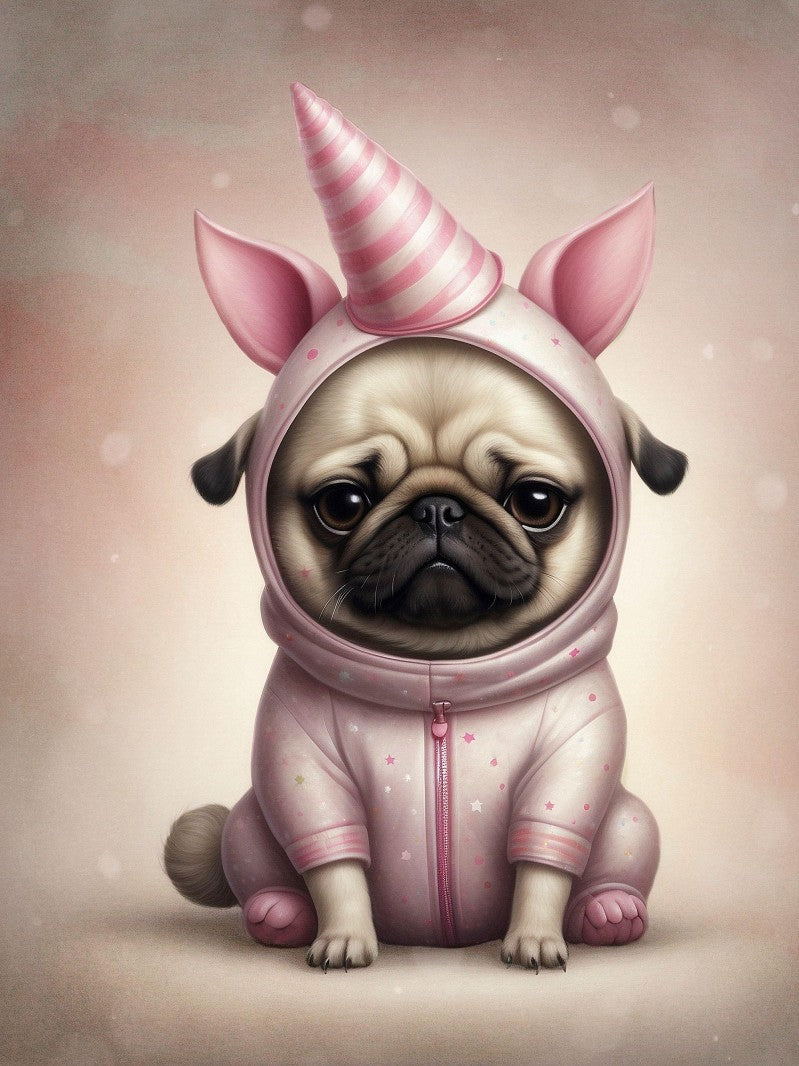 Dog Pug | Diamond Painting