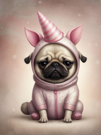 Dog Pug | Diamond Painting
