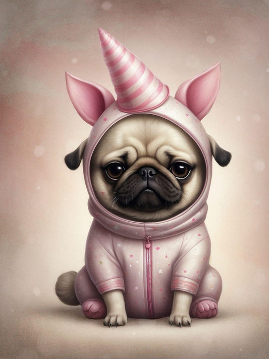 Dog Pug | Diamond Painting