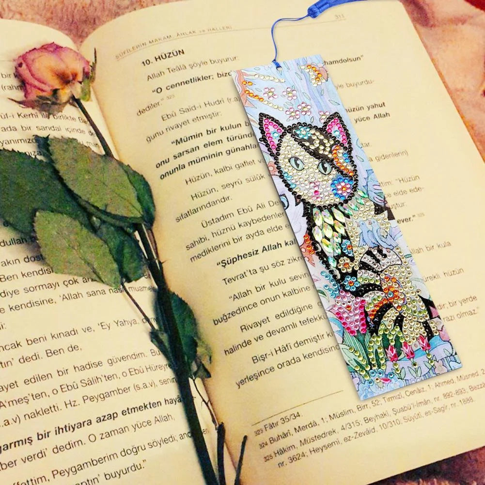 Diy Diamond Painting Leather Bookmark