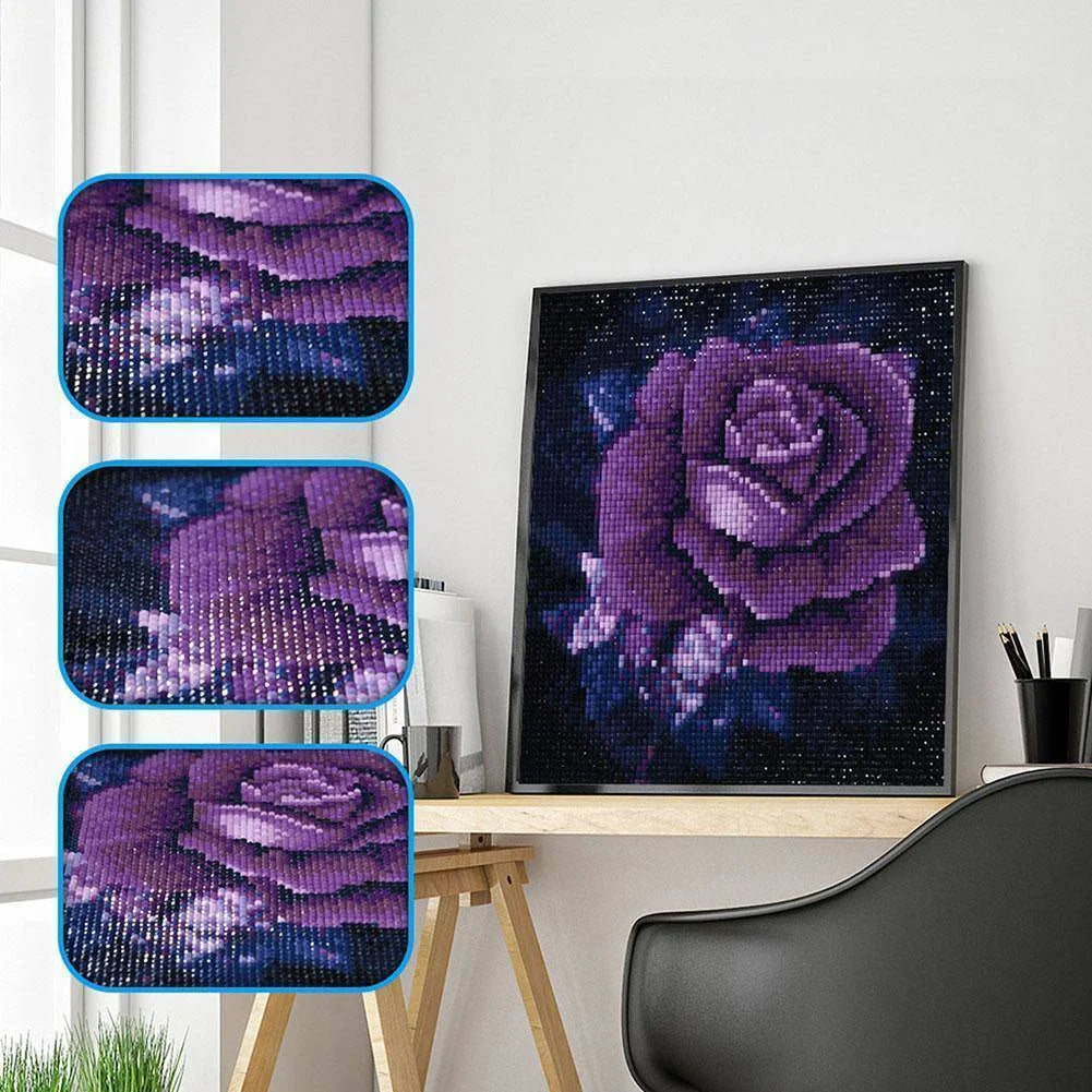 Purple Flower | Diamond Painting